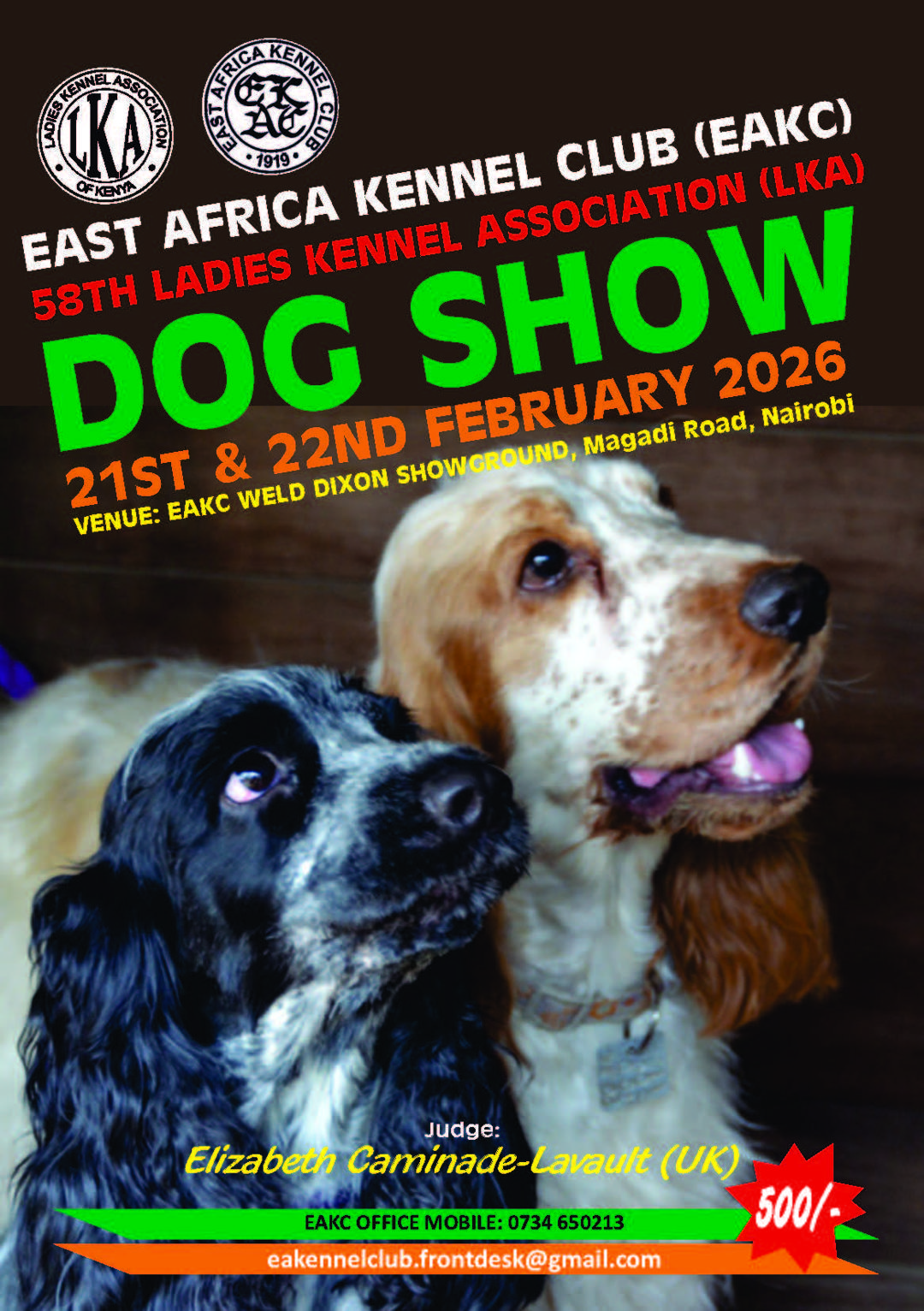 The EAKC & 58th LKA Championship Dog Show